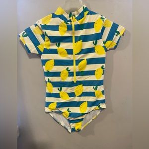 Mini Boden lemon swimsuit size 11-12Y